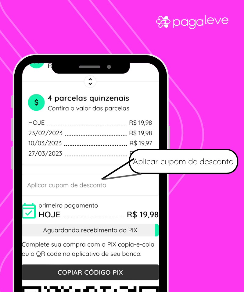 Aplicar cupom de desconto Aplicar cupom de desconto